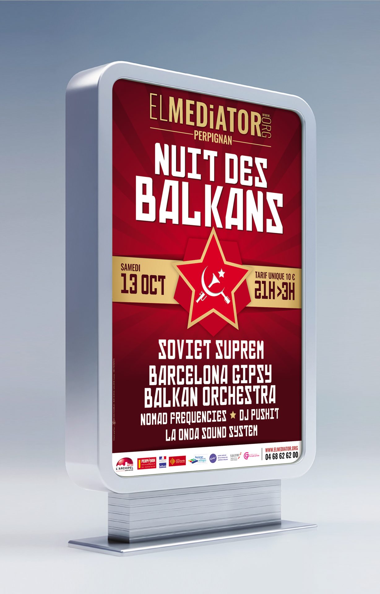 Affiche concert Nuit des Balkans